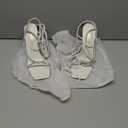 DREAM PAIRS High Heels Stilettos for Women - Strappy Gladiator Sexy Square Toe Open Toe Dressy Pumps Sandals (8.5, White)