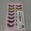 FARRED Cat Eye Lashes Natural Eyelashes Short Wispy Lash Strips Volume Eyelash Cateye Medium Length False Lashes Natural Looking Hybrid Clusters Full Strip Lashes (A1 | 8-14MM)