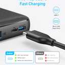 Anker Power Bank(PowerCore 10K), Compact Travel-Ready 10,000mAh Battery Pack with PowerIQ Charging Technology, 5V/3A High-Speed Charging for iPhone, iPad,and More (1, Black)