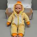 BABESIDE Lightweight Baby Doll Set  15" Realistic Soft Doll for Girls, Easy to Carry & Hug  Pretend Play & Gift for Toddlers (Yellow)