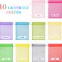 YunKo 100pcs Organza Bags 6x9 Inches Drawstring Gift Bags Mesh Gift Bags Sheer Organza Wedding Favor Bags (Multicolor)