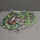 3 x St. Patrick's Day Decorations Wooden Shamrock Door Wreath for Front Door Welcome Sign, St. Patrick's Decor Hanging Sign Farmhouse Outdoor Indoor Shamrock Clover Spring Wall Home Decor