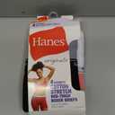 Hanes womens Originals Boyshort Underwear, Breathable Stretch Cotton Boyshort Panties, 4-pack M