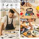 8Pcs Swage Tool HVAC Repairing Set with Bit Holder, Air Conditioner Copper Tube Expander Swaging Tool Drill Bit, 5 in 1 Copper Pipe Expander Swaging Drill Set 1/4'', 3/8'',1/2'',5/8'',3/4'' Bits