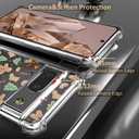 Christmas Phone Case for Google Pixel 8A - Clear Transparent Soft TPU Protective Cover with Xmas Gingerbread Man Pattern, Shockproof Cute Case for Boys Girls (6.1 Inch)