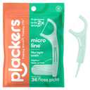 Plackers Micro Line Dental Floss Picks, FoldOut FlipPick, Tuffloss, Easy Storage with SureZip Seal, Fresh Mint Flavor, 300 Count