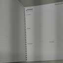 2026 Planner - Planner 2026 from January 2026 to December 2026 with 12 Monthly Tabs, Flexible Cover, Inner Pocket, 8.5" x 11", Grey-C