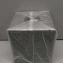 Sumnacon Square Linen Tissue Box Cover - Stylish Cube Tissue Box Holder with Magnetic Bottom, Decorative Tissue Box for Vanity Toilet Dresser Night Stand Table Countertop Home Office Car, Grey