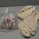 Genina Waterproof Seat Covers for Dining Room Chairs Covers Dining Chair seat Covers Kitchen Chair Covers slipcovers (Beige, 6 Pcs)