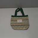 Women Tote Bag,Small Jute Casual Tote's Handbag Embroidered Personalized Bucket Bag,Reusable Grocery Shopping Bags