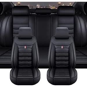 Car Seat Covers Black 8 Pieces