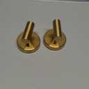 Suction Cup Hooks for Shower - Bathroom Reusable Hooks for Towels, Robes & Loofah - No-Drill Mounting on Kitchen,Walls,Metal,Glass,Mirrors,Tile & Smooth Non-Porous Surfaces (2, Brushed Gold)