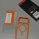 TORRAS Stronger Magnetic & Shockproof for iPhone 17 Pro Max Case, Fit for MagSafe, Military Grade Drop Protection, Camera Control, DIY Button, Slim for iPhone 17 Pro Max Case Translucent Orange