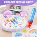 MINDNOOK Magic Brush Painting Set for Kids, Mess Free Art Station with Color-Changing Brush for Creative Learning at Home & School, Gift for Toddlers Ages 3,4,5,6,7,8,9, Medium