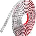 uxcell Peel and Stick Molding Trim for Walls 0.6" x 16 ft Flexible Molding Trim Self-Adhesive Wall Paneling Strips Wallpaper Border for DIY Floor Wall Baseboard, Silver