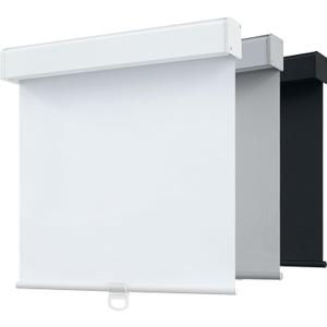 SHADEMOON Blackout Cordless Roller Shades for Windows,Free-Stop System Blind with Valance,Pull Down Room Darkening Indoor Shades,Thermal Insulated UV Blocking Fabric,Home Office(White,46" W x 72" H)