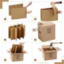 Tatuo 10 Sets Wine Boxes for Moving Kits 16 x 12 x 12 Inch Corrugated 12 Bottle Thickened Cardboard Glass Dividers with Handle for Kitchen Shipping Wine Glassware Dish Packing Moving (Box Included)