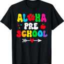 Aloha Preschool Teacher Kids GRoovy First Day Back To School T-Shirt