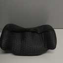 BYMECOST Lumbar Support Pillow for Car, Memory Foam Car Seat Back Support Pillow for Driving, Back Cushion with Strap for Pain Relief, Ergonomic Back Cushion for Office Chair, Wheelchair (Black)