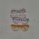 Safety Glasses Anti Fog Goggles For Women, Nurses Protective Eyewear Blue Light & UV Blocking Eye Protection Glasses (4 Pack, Rainbow + Purple + Pink + Yellow)