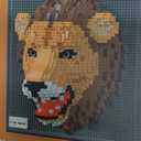 Lion Animal 3D Wall Art Micro Mini Building Blocks Set for Adults, Unique Home Wall Decor or Table Display, No Compatible with Lego, Ideal Birthday Christmas Toy Gift for Teens (2005 PCS)
