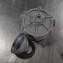 45 Gallon Gas Caddy Gasoline Diesel Can Hand Siphon Pump With Rolling Flat-Free Solid Rubber Wheels(Black)