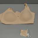 Bras for Women Womens Wireless Full Coverage Comfortable Sleep Everyday Bra with Extender, Beige M