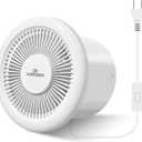 6 Inch Quiet Bathroom Exhaust Fan 110 CFM, Wall Mount Vent Fan with Plug for Kitchen, Pet Room, Attic, Garage Ventilation, White (APC15-5)