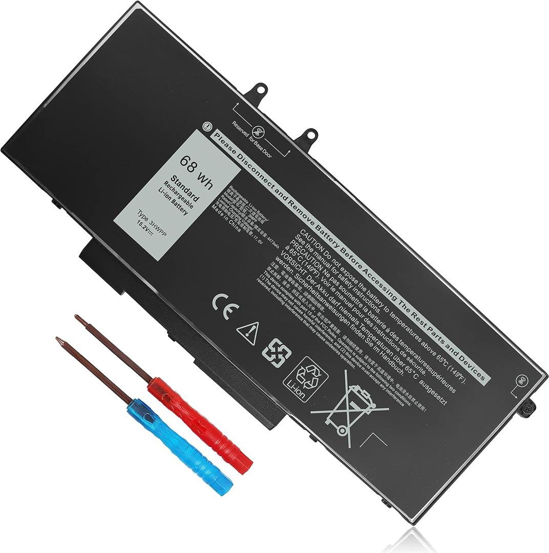 68Wh 3HWPP Battery Replacement for Dell Inspiron 7706 2-in-1,Inspiron 17 7500/7506 2-in-1 Black,Latitude 5501 5510 5401,1VY7F