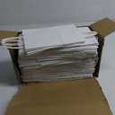 XPCARE 100Pcs Paper Gift Bags 5.25x3.25x8.25'', Small Paper Bags with Handles Bulk, Kraft Paper for Birthday Party Favors, Shopping, Retail White
