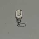 Key Fob Cover Keychain Fit for Honda 2022 2023 2024 2025 Civic Accord HR-V Pilot CR-V 5 Buttons Smart Key (Silver and White)