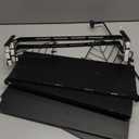 Fixwal 3+1 Tier Bathroom Floating Shelves Over Toilet, 15.8in Farmhouse Rustic Wood Shelves, Wall Decor for Bathroom, Living Room,Bedroom and Kitchen (Black)