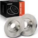 A-Premium 12.00 inch (305mm) Front Vented Disc Brake Rotors Compatible with Select Hyundai and Kia Models - Elantra, Sonata, Tucson, Veloster, Soul, Optima, Forte, Forte5, Sportage, Niro EV, 2-PC Set