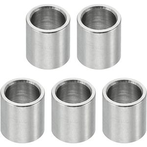 PATIKIL M6 Stainless Steel Spacers, 5 Pcs Metal Spacer Stainless Steel 6.1mm ID x 8mm OD x 8mm L Stainless Steel Spacer Screw Standoff Round for 1/4" or M6 Screw Bolts