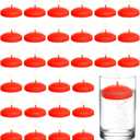 20 Pcs Floating Candles Centerpieces, 2Inch Unscented Floating Candles Vases for Valentine's Day, Thanksgiving, Wedding, Holiday, Parties and Home Decor (Red)