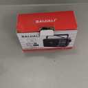 Portable AM/FM Transistor Radio with Loud Speaker, Battery or USB Powered - Compact Emergency Radio for Indoor, Outdoor, Travel & Storms (Model BJL-671) (Gray)