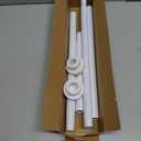 Tension Curtain Rod 30 To 63 Inch White Tension Rods Adjustable Spring Loaded Curtain Rods 7/8" Curtains Rods No Drilling Tension Rods For Windows Bedroom Closet Doorway Door