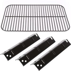 Uniflasy Grill Replacement Parts Kit for 3-Burner Walmart Expert Grill XG10-101-002-02 Porcelain Steel Heat Plate Shield and Porcelain Steel Cooking Grate