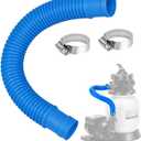 Pool Sand Filter Pump Hose - 1.25" Diameter Replacement Hose for Above Ground Pools Compatible with Pump Sand Filter and Saltwater Systems (Blue -1 Pack)
