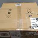 FRIXCHUR 19.7" Crystal Chandelier Fan Modern Flush Mount Ceiling Fan with Lights Dimmable Low Profile Ceiling Fans 6 Speeds 3 Color Fandeliers for Bedroom Living Room Kitchen (White)