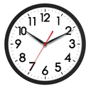 AKCISOT Wall Clock 10 Inch Silent Non-Ticking Modern Clocks Battery Operated - Analog Small Classic for Office, Home, Bathroom, Kitchen, Bedroom, School, Living Room(Black)
