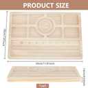 BENECREAT Wooden Beading Board with Clear Acrylic Lid, 11.8x7.8x0.6inch Bracelet Board with Measurements Bead Design Tray for DIY Jewelry Bracelets and Necklaces Making