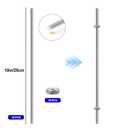Stainless Steel M4 Threaded Rod with Hex Nuts: 48 Pack, 10 Inch (8/32 Inch), Hangers & Beaded Garden Stake Rods