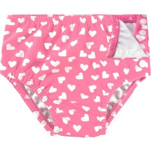 weVSwe Newborn Swim Diaper for Baby 50+ Infant Girl Waterproof Diapers Snap Adjustable Swimming Diapers Pink Heart 12-18 Months