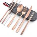 E-far 8-Piece Reusable Travel Silverware Set