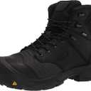 KEEN Utility Men's, Portland 6 inch Waterproof Boot (7 Wide, Black/Black)