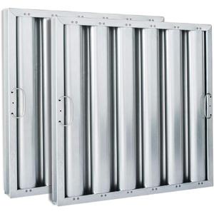 Kleen-Gard Aluminum Commercial Kitchen Hood Filter, Range Hood Baffle Grease Filter for Restaurant Kitchen Exhaust Hoods, 20H x 16W | Actual Size: 19.5H x 15.5W x 1.88D inches | (Pack of 2)