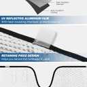 JOYTUTUS Windshield Sun Shade Compatible with 2016-2023 Tacoma 3rd Gen Sunshade Windshield Sun Visor, Foldable Windshield Sun Shield