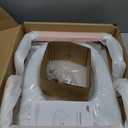 R&T Toilet Seat Riser 2" Raised Seat with Removable Padded Handles Fit for Elongated Toilets
