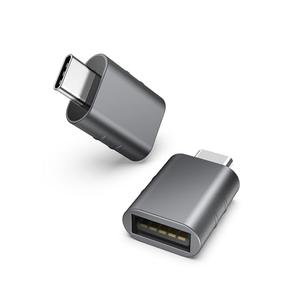 Syntech USB C to USB Adapter Pack of 2, USB 3.0 Female to Thunderbolt 4/3 Adapter Compatible with MacBook Pro Air 2024, Surface, iPad, iPhone, Galaxy Notebook, XPS and More Type C Devices, Space Grey
